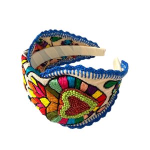 Diadema tipo turbante beige milagro