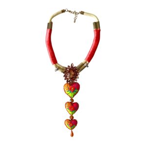 Collar corbatero neón