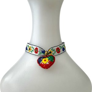 Choker corazón multicolor