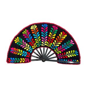 Abanico bordado Aura floral