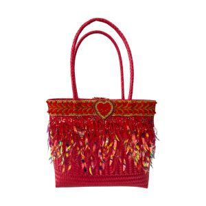 Bolsa lentejuelas roja