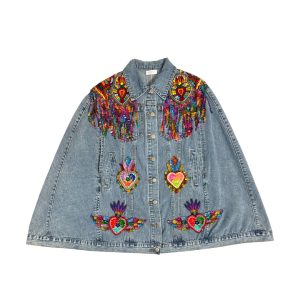 Capa de mezclilla azul clara