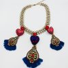 COLLAR ROJO CON AZUL