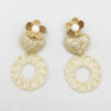 ARETES BLANCOS IVORY