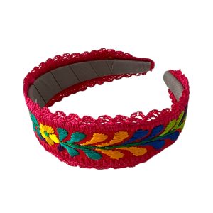 Diadema mediana rosa multicolor
