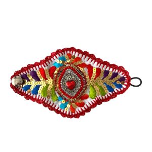 Pulsera rombo bordada manta multicolor