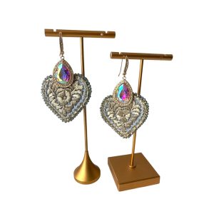 Arete Corazón Plano Plata