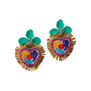 Arete Corazón Plano Colori