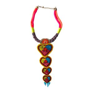 Collar corbatero cristal neón