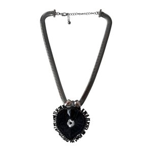 Collar gargantilla corazón negro