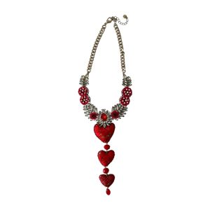 Collar largo rojo