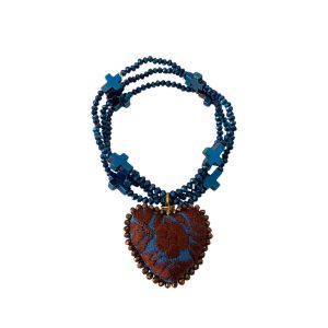 Pulsera cruz azul