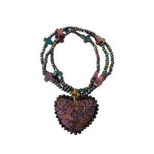 Pulsera cruz multicolor