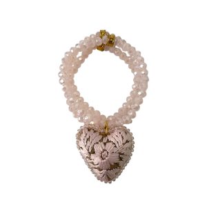 Pulsera rosa aperlada