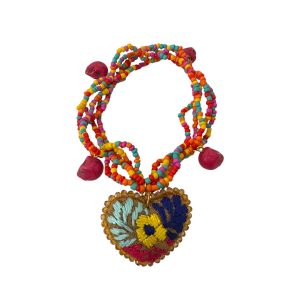 Pulsera multicolor calaveritas
