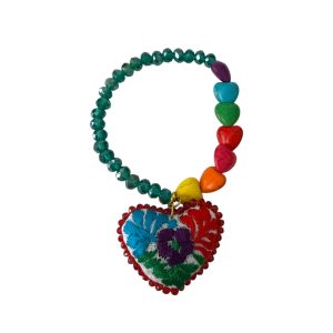Pulsera Corazones Turquesa